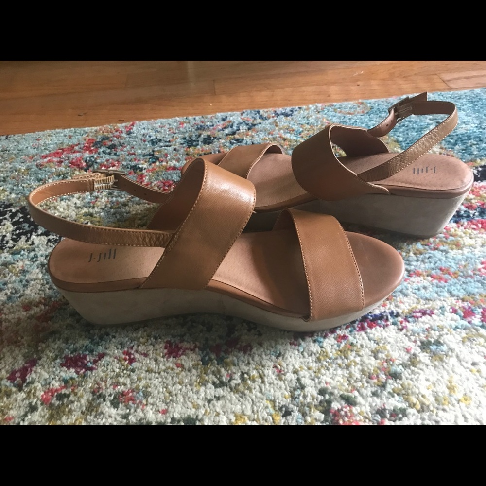 J.Jill platform wedge sandals